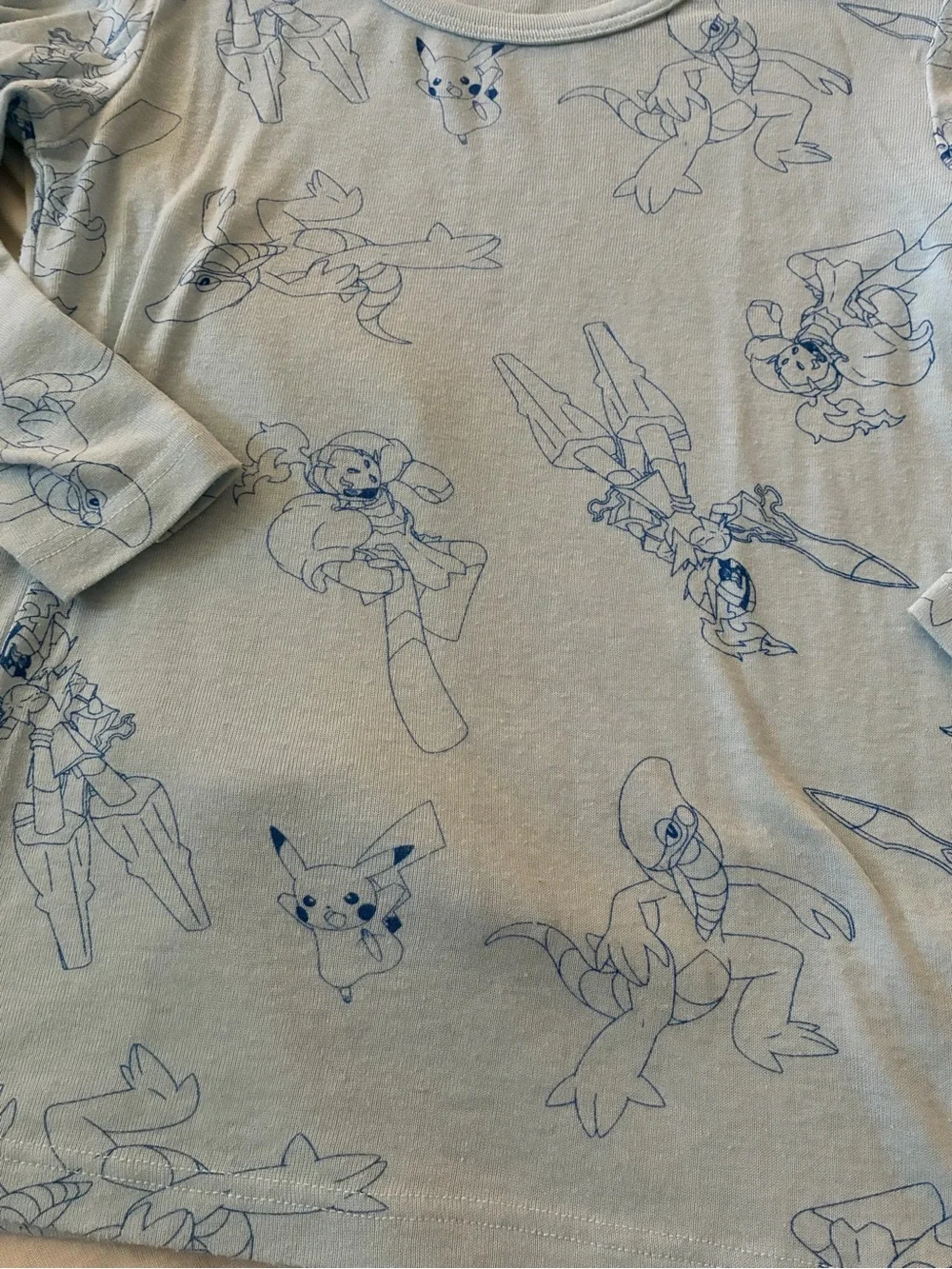 Pokemon Pocket Monsters Long Sleeve Shirts Kids Small Pikachu Anime Japan 130